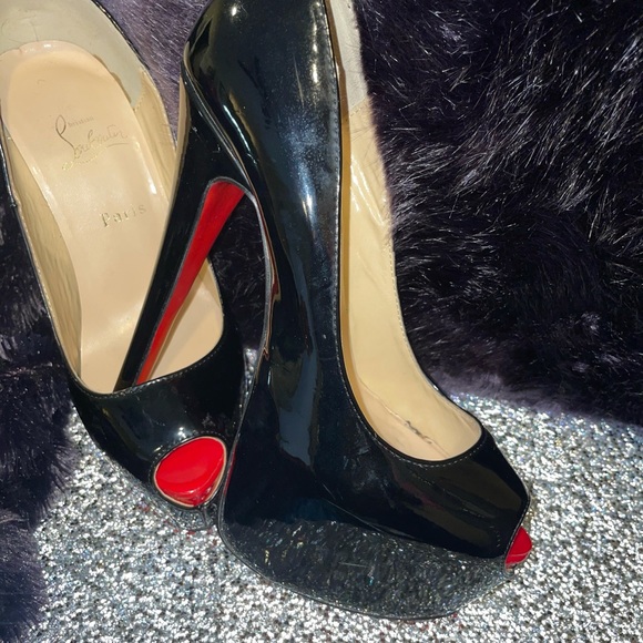 Louboutin  Patent Leather Highness Peep Toe - Picture 5 of 6